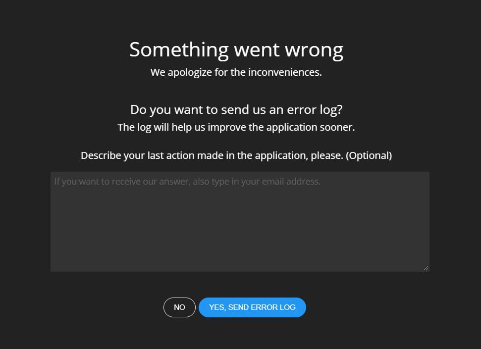 Error log