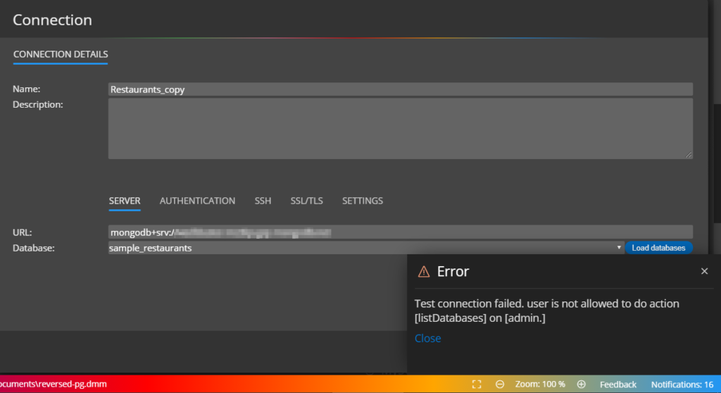 Notifications - reverse engineering from MongoDB.