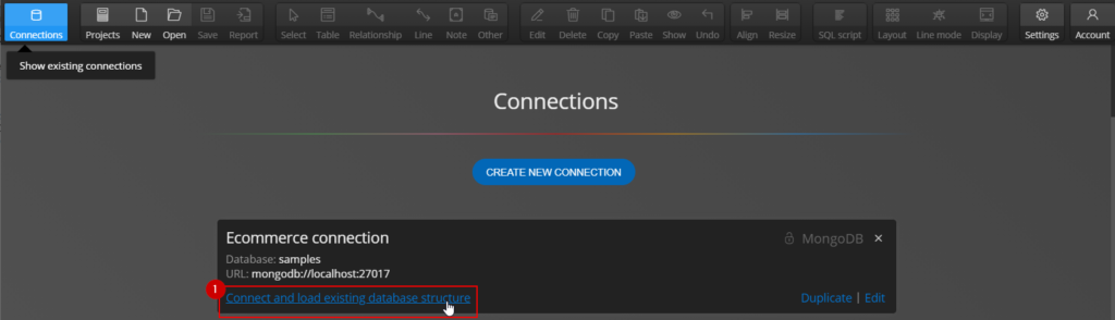 Connection and reverse engineering