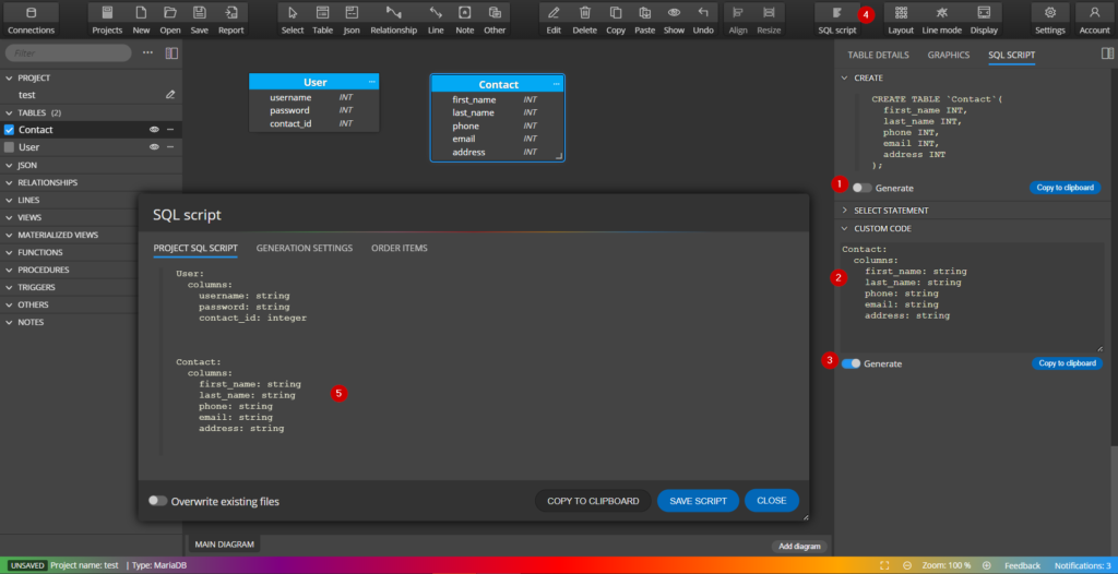 custom code