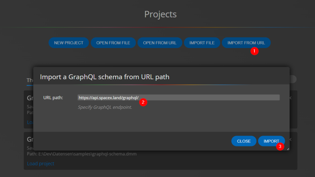 Import GraphQL schema from URL