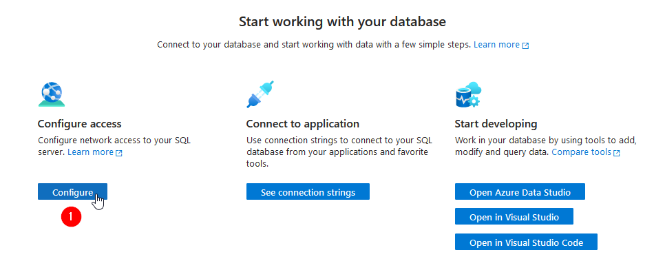 Configuration in Azure