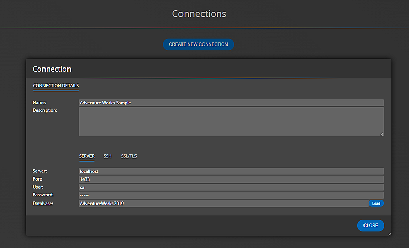 SQL Server connection