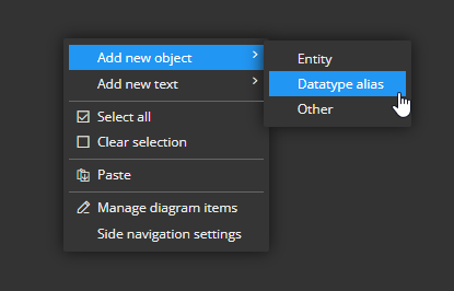 Datatype alias in logical data model