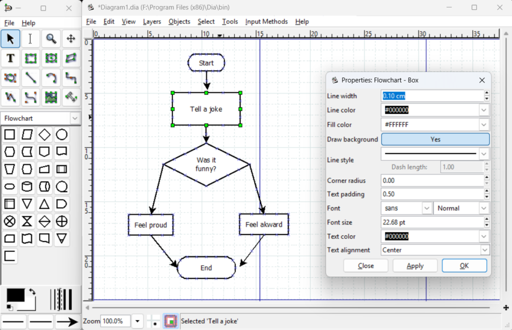 Dia - open source diagramming tool