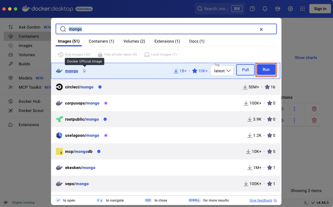 How to easily Easily setup MongoDB with Docker Desktop
