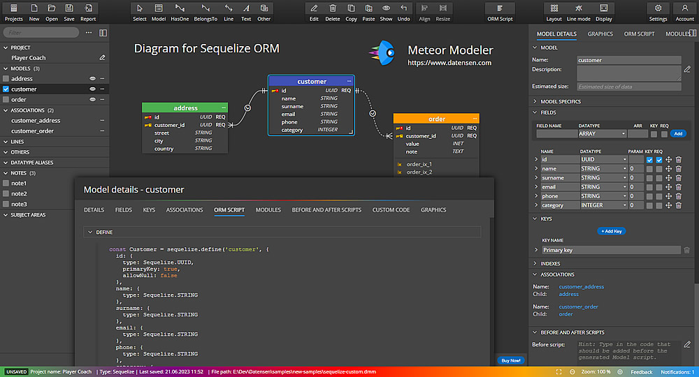 Freeware database modeling tool