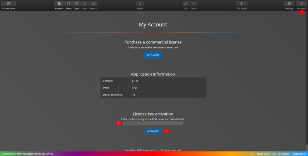 License key validation in Moon Modeler