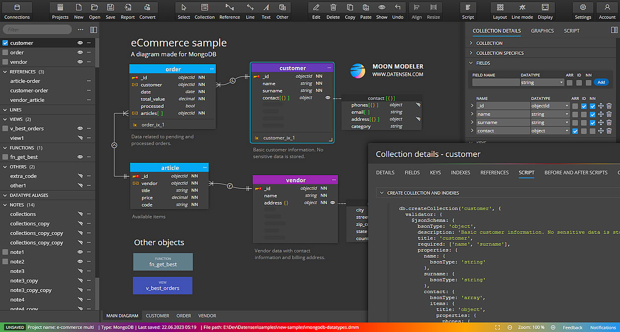 MongoDB ER Diagram