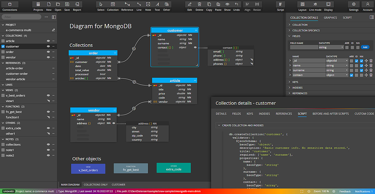 MongoDB ER Diagram