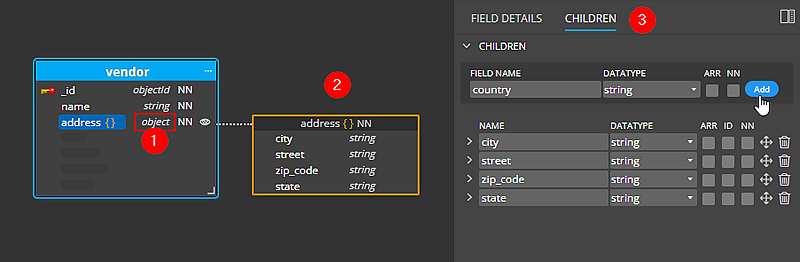 Definition of object details