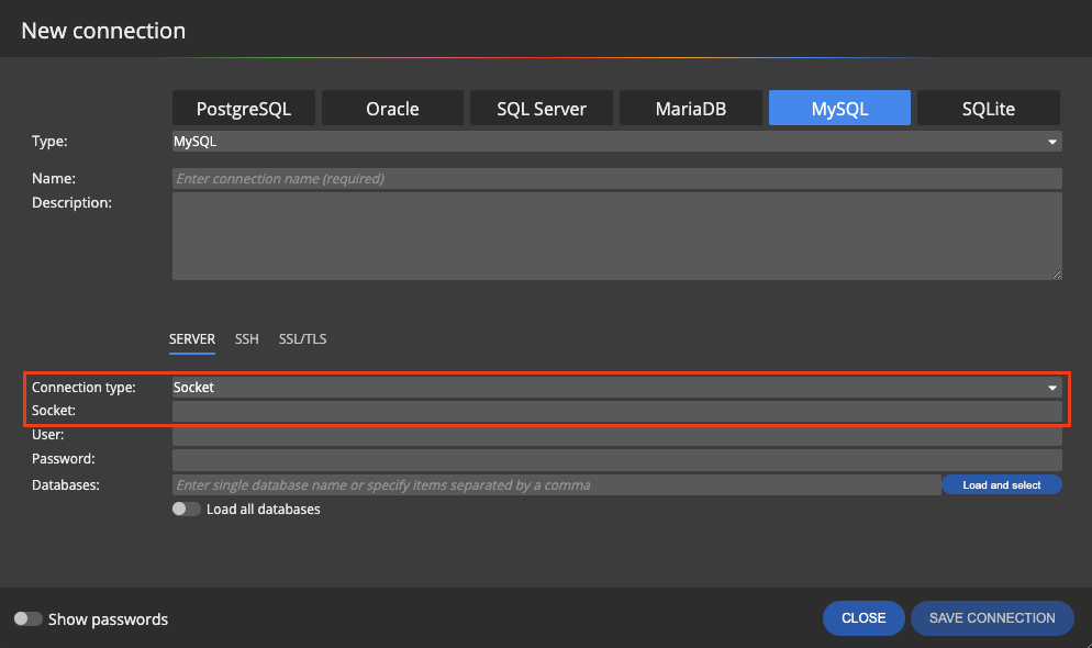 Socket connection to MySQL and MariaDB now available in Luna modeler data modeling tool
