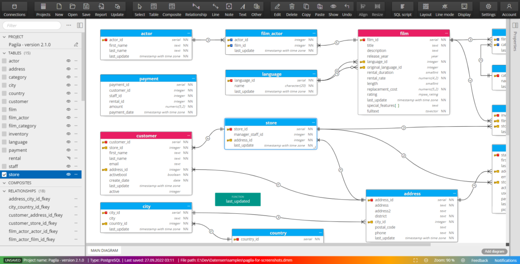 New theme in Luna Modeler