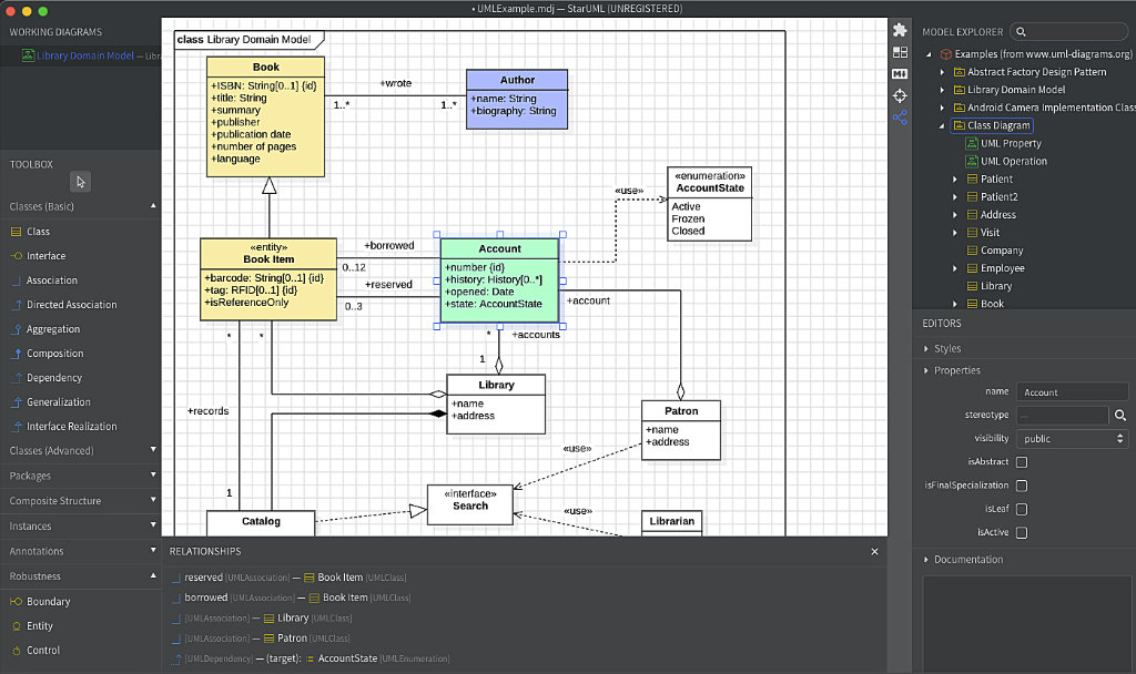 StarUML - data modeling tool ideal for drawing UML diagrams