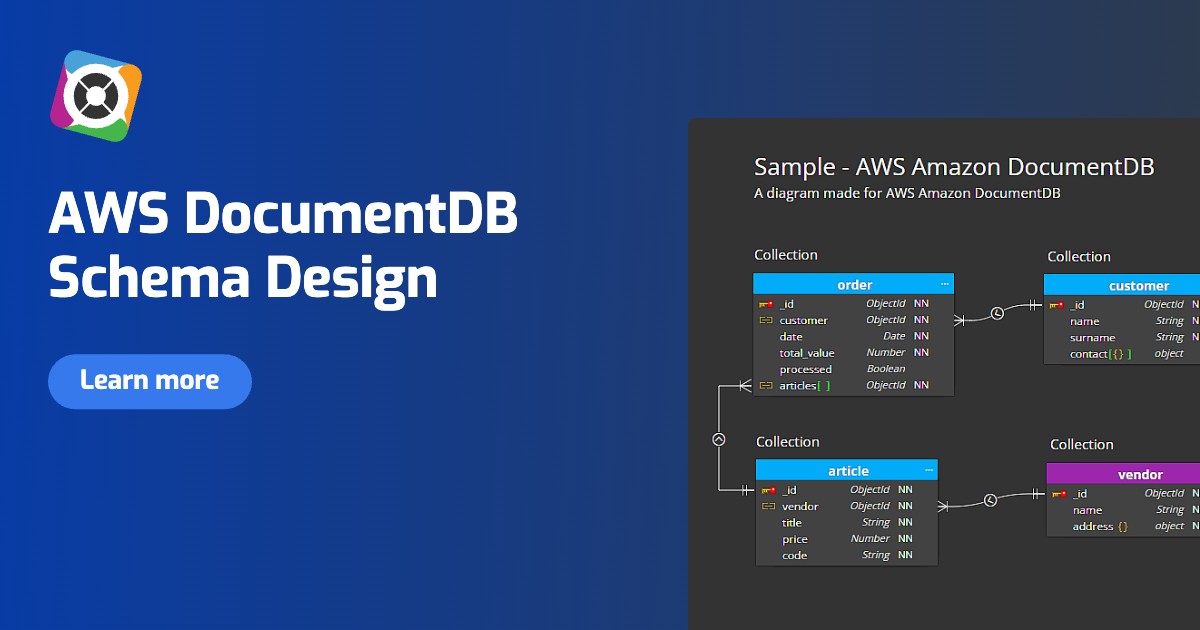Learn how to connect to Amazon DocumentDB using Moon Modeler and create a diagram of your database effortlessly.