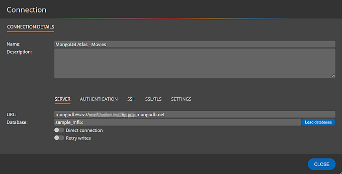 Creation of a diagram from existing MongoDB database