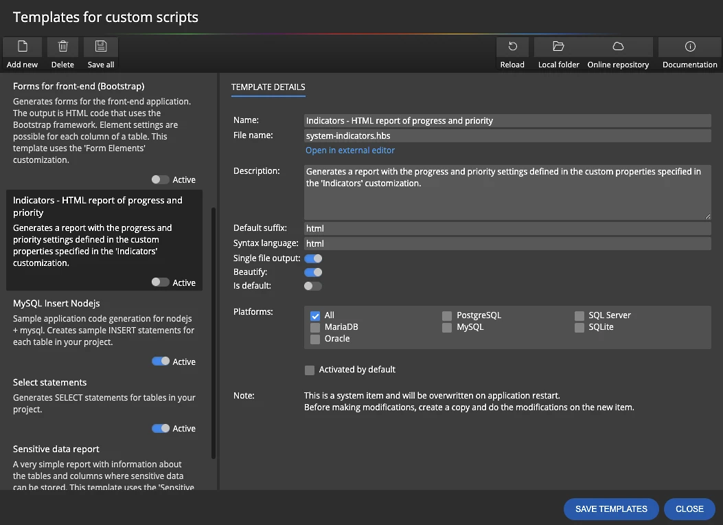 Choosing a UI element type for a custom property in Luna Modeler