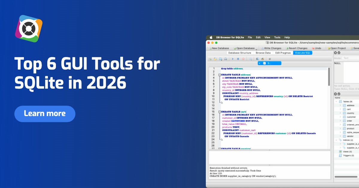 Explore the best tools for SQLite to generate and execute SQL scripts effortlessly. Create and manage your databases with ease!