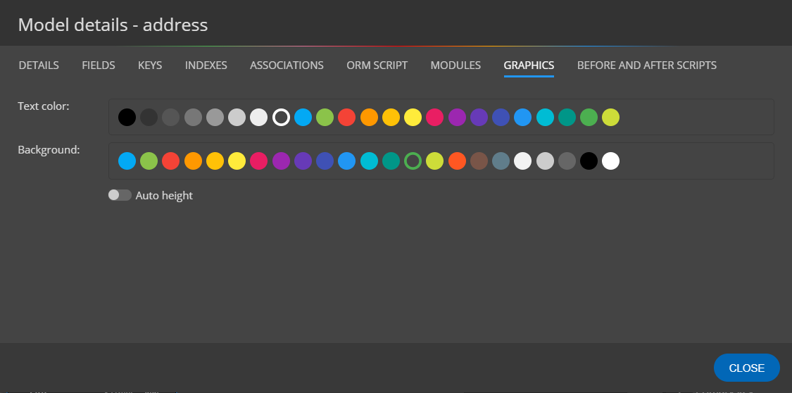 sequelize modeling Sequelize UI