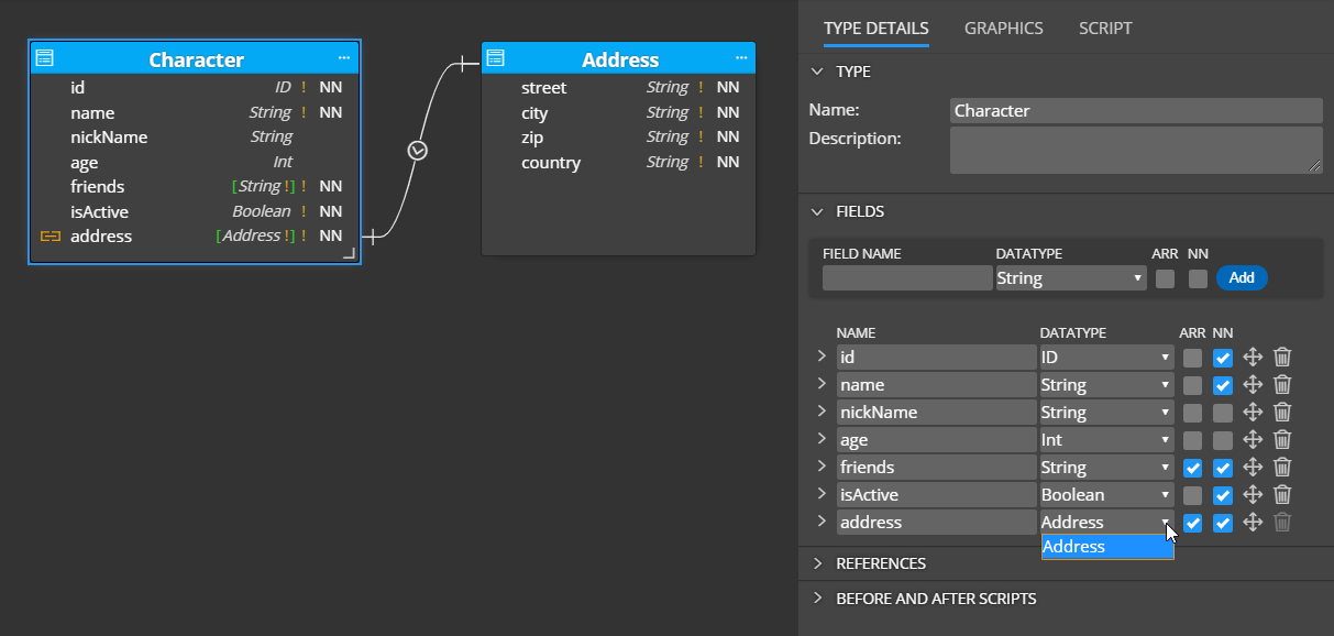 types in types