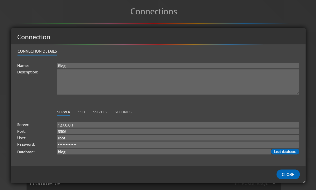 Database connections