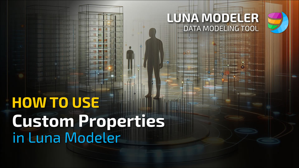 Learn how to work with custom properties in Luna Modeler, how to activate customizations and how to generate custom output.